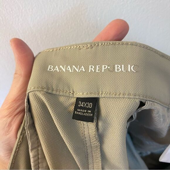Banana Republic tan stretch Chino khaki work golf Pants 34x30 - Picture 10 of 14